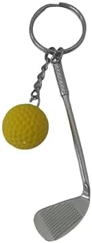 Alternative view of -Gerçekçi Golf Tasarımlı Şık Anahtarlık Kolye Çanta Süsü Golf Keychain - Sarı Renk