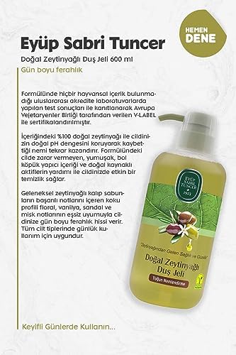 Doğal Zeytinyağlı Duş Jeli 600 ml