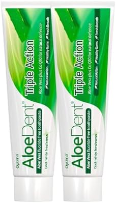 Alternative view of Aloe Dent Aloe ile 3 Etkili Diş Macunu Florür ve SLS İçermeyen Doğal Beyazlık, 100 ml x 2 Adet