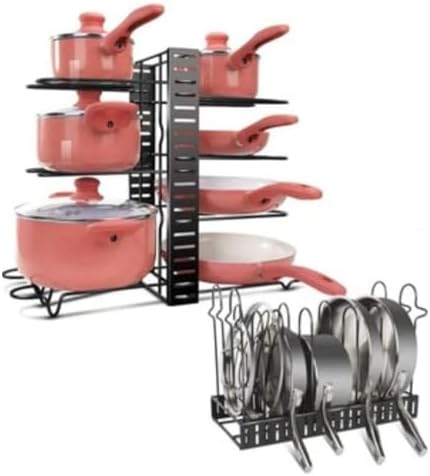 Alternative view of Dolap Için Tencere Ve Tava Düzenleyici Organizer Raf 8 Katlı