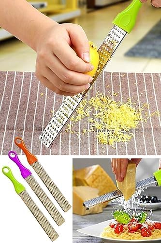 Qnykitchen Pratik Uzun Renkli Saplı Limon Peynir Rendeleme (1adet)