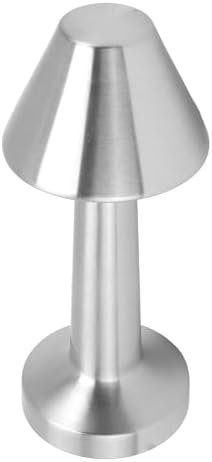 Masaüstü Dokunmatik Lamba Şarjlı 24 Saat Şarj Süresi Yumuşak Işık Otel ve Restoran Kullanımına Uygun Kitap Okuma Işığı Salon Yatak Odası Aydınlatma 23cm x 9cm MNT1 (Silver)