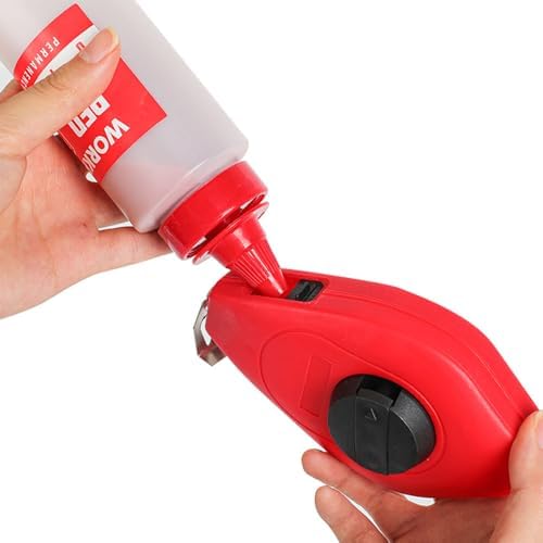 WP329019 Çizim İpi Seti 115gr Kırmızı Çizim İpi Boyası + Mini Su Terazisi + 30M Çizim İpi