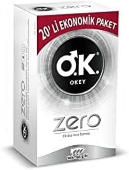 Zero (20x2) + Okey Zero Kayganlaştırıcı Jel (100 ml)