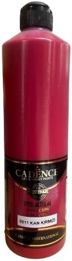 Akrilik Boya 500ML 0011 Kan Kırmızı Ahşap Boyası