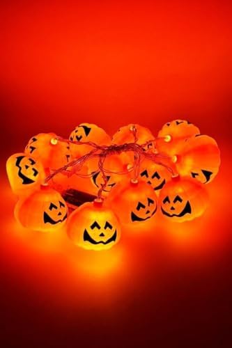 Bayramı Halloween Pilli Balkabağı Led 12 li