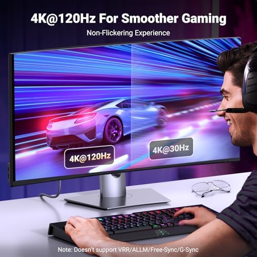 8K 60Hz Displayport 1.4 to HDMI 2.1 Örgülü Kablo, 2m, 80397