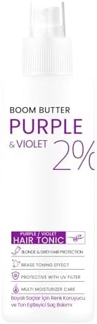 BOOM BUTTER Renk ve Saç Yapısını Koruyucu Purple Mor Saç Toniği 150ML