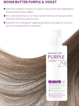 Alternative view of BOOM BUTTER Renk ve Saç Yapısını Koruyucu Purple Mor Saç Toniği 150ML