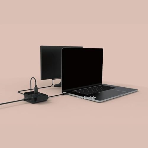 5-in-1 USB-C Hub ve Çoklayıcı | Ethernet, HDMI ve 60W PD | MacBook ve USB-C Laptoplar için Profesyonel Hub Siyah
