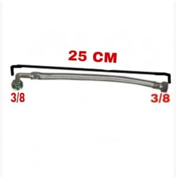 Alternative view of Gömme Rezervuar dirsekli şamandıra bağlantı fleksi 3/8-3/8 25 cm