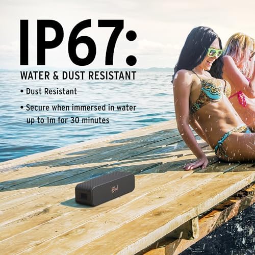 Alternative view of Detroit Taşınabilir Bluetooth Hoparlör, Çift 1 inç tweeter ve 3 inç woofer, IP67 toz ve Su Geçirmez Derecesi, Premium Canlı Konser Deneyimi için 20 Saat Çalma Süresi