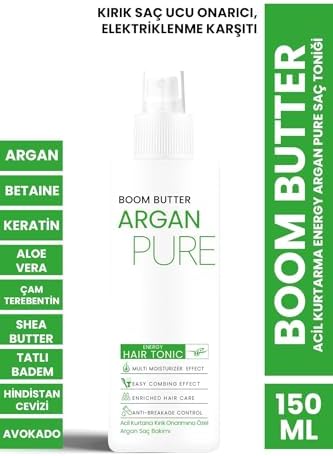 BOOM BUTTER Acil Kurtarma Energy Argan Pure Saç Toniği 150ML