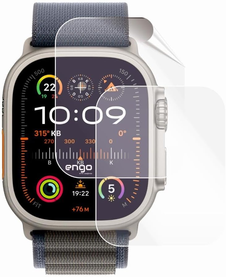 Alternative view of Ultra 2 ile Uyumlu Ekran Koruyucu 49mm Şeffaf TPU 2 Adet