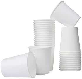 Alternative view of 100 adet karton bardak 6 oz 165 ml, çay için beyaz karton bardaklar, küçük tek kullanımlık kahve bardakları, otomat bardakları, kağıt bardak