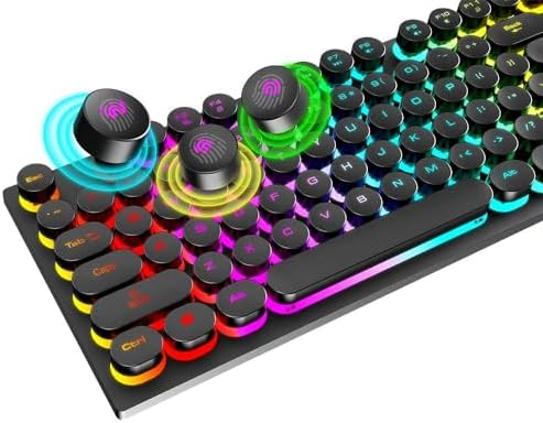 Alternative view of T-Wolf TF270 RGB Mekanik Hisli Gaming Klavye Mouse Seti Punk Keycap İNGİLİZCE