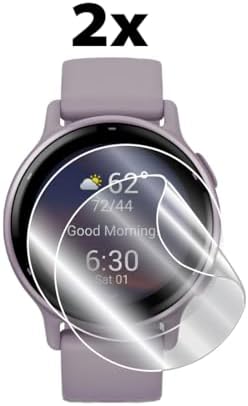 IPG VivoActive 6 - VivoActive 5 GPS Smartwatch Hidrojel Ekran Koruyucu (2 Adet) Görünmez HD Şeffaf Film Çizilmez Koruma-Pürüzsüz/Kendi Kendini İyileştirme/Kabarcık ViAc5-6 için