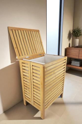 Bambu Çamaşır Kirli Sepeti Banyo Düzenleyici – DB-0034
