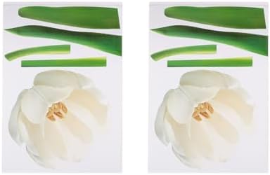 DUVAR SÜSÜ (STİCKER) 2 ADET ÇİÇEKLİ ŞEFFAF FİLMLİ PVC 70X50X0,5CM