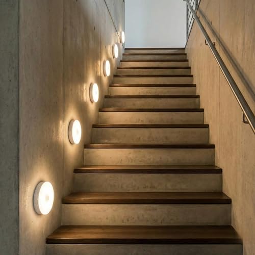 LED Hareket Sensörlü Ledli Gece Lambası Şarj Edilebilir, Taşınabilir 4000k Günışığı (2 Adet)