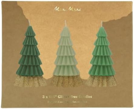Alternative view of - Green Tree Candles - Yeşil Ağaç Mumlar (3'lü)