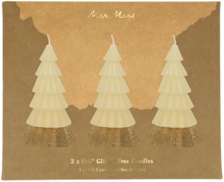 Alternative view of - Ivory Tree Candles - Krem Renk Ağaç Mumlar (3'lü)