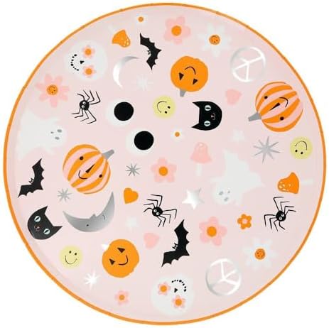 Alternative view of - Groovy Halloween Dinner Plates - Bayramı Karakterli Tabaklar (L) (8'li)