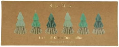 - Green Mini Tree Candles - Yeşil Mini Ağaç Mumlar (6'lı)