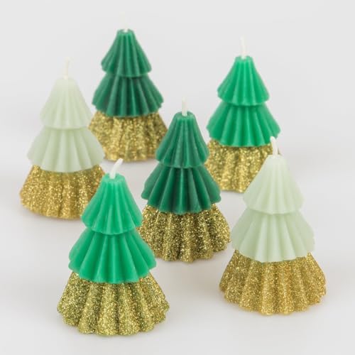 Alternative view of - Green Mini Tree Candles - Yeşil Mini Ağaç Mumlar (6'lı)