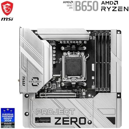Alternative view of MSI B650M Zero AM5 Soket DDR5 7600(OC) MHz mATX Anakart