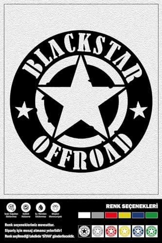 BLACKSTAR OFFROAD STICKER 20 x 20 cm