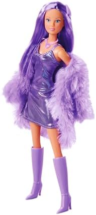 105733666, Steffi Fluffy, Kürk Ceketli Ve Havalı Moda Aksesuarları Olan Bir elbise Giyiyor, 29 Cm
