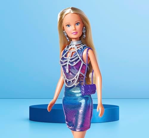 105733663, Steffi Super Glam, Özel Vücut Zinciri & Küpe Aksesuarı, Özel Işıltılı Elbise, 29Cm