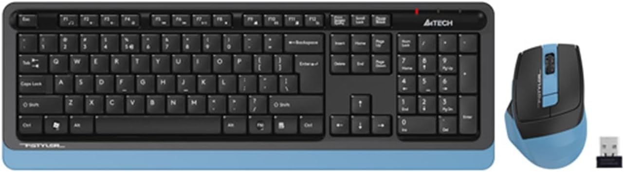 Alternative view of A4 TECH FG1035 Q Türkçe FN-Multiedya Klavye+ Optik Mouse Kablosuz Klavye Mouse SET (Siyah-Mavi)