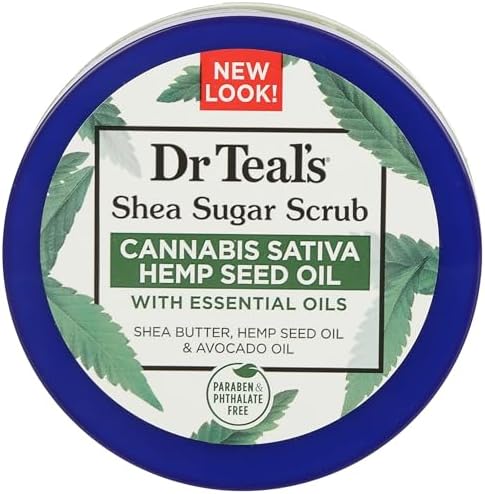 Alternative view of Dr.Teal's Shea Sugar Scrub Hemp Seed Oil Vücut Şeker Peeling 538GR