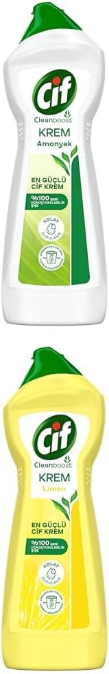 Cif Krem Amonyak 750 ml x4 + Cif Krem Limon 750 ml x2