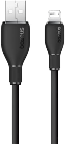 Pudding Hızlı Şarj Özellikli Lightning Kablo 2.4A, 1.2 Metre, Siyah