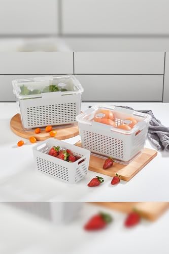 - Lavin 7 Litre Açık Gri Saklama Kabı