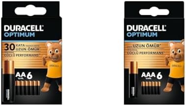 Alternative view of Optimum AA Alkalin Kalem Piller, 1,5 V LR6/MN1500, 6’lı Paket + Optimum AAA Alkalin İnce Kalem Piller, 1,5 V LR03/MN2400, 6’lı Paket