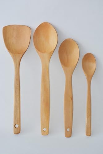 Alternative view of 4 Parça Ahşap Cilalı Kaşık Seti