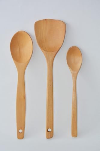 Ahşap Kaşık 3lü Tahta Kaşık Spatula 869hsp73652417