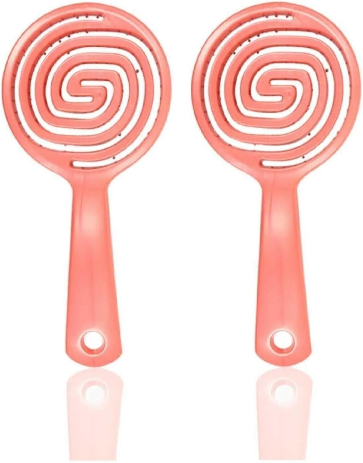Professional Üç Boyutlu Oval Saç Fırçası Pembe x 2