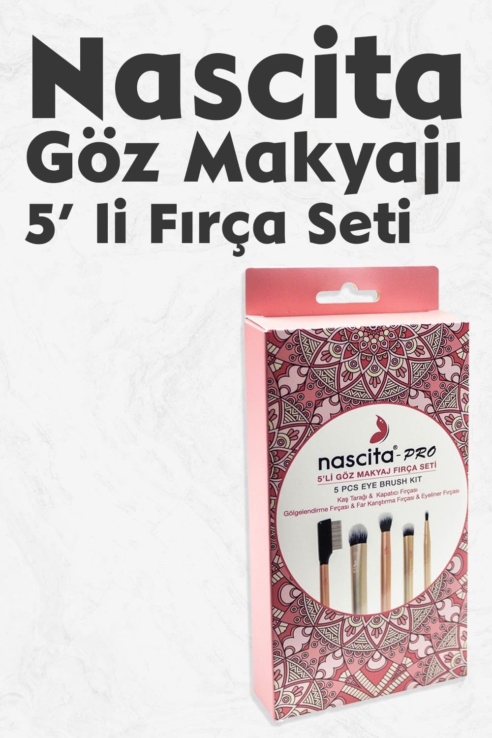 Alternative view of Professional Göz Makyaj 5' li Fırça Seti