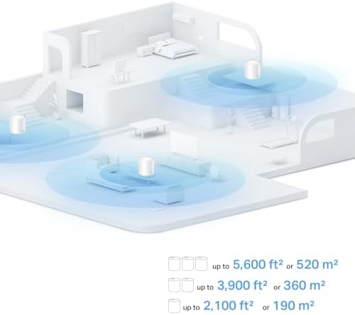 Alternative view of Deco X10 3-pack, AX1500 Mbps, 520 m²'ye kadar Kapsama Alanı, 120 Cihaza Kadar Bağlantı, Gigabit Portlu, Mobil Uygulama ile Kolay Kurulum,Yapay Zeka Destekli Wi-Fi 6 Mesh Sistemi