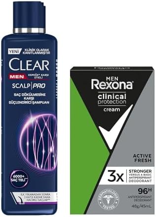 Alternative view of Rexona Men Clinical Protection Erkek Stick Deodorant Fresh 45 ml + Clear Men Scalp Pro Güçlendirici Şampuan Saç Dökülmesine ve Kepeğe Karşı Etkili 300 ml