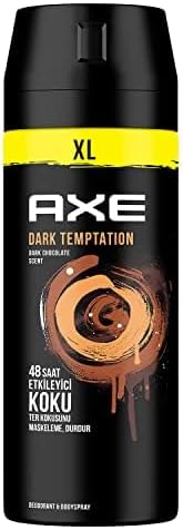 Axe Erkek Sprey Deodorant Dark Temptation XL 48 Saat Etkileyici Koku 200 ml + Clear Men Kepeğe Karşı Etkili Şampuan Saç Dökülmesine Karşı Kahve Çekirdeği Özü 350 ml x2