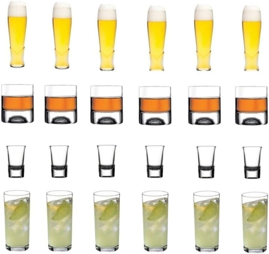 Alternative view of Yılbaşı Özel Meşrubat Bardağı Viski Shot Ve Rakı Bardak Seti 24 Parça Orjinal