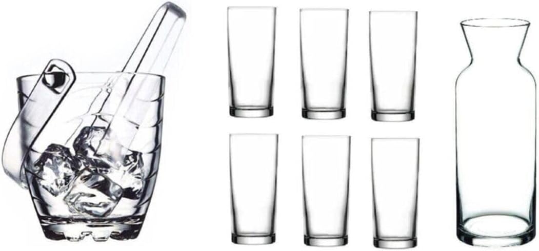Rakı Bardak Ve 9 Parça Rakı Bardağı Ve Buz Kovası Seti