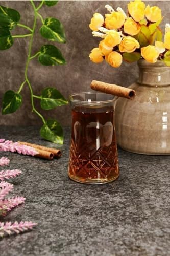 12'li Çay Bardağı Kristal Kesme Bardak Sadece Bardak