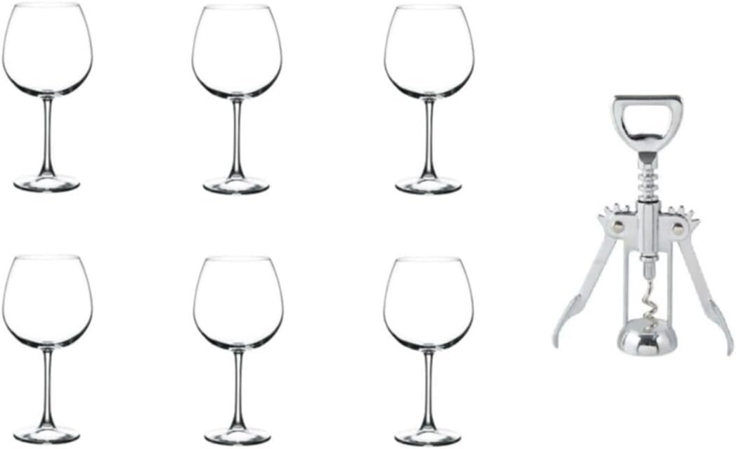 7 Parça Enoteca Kadeh Ve Tirbuşonlu Set